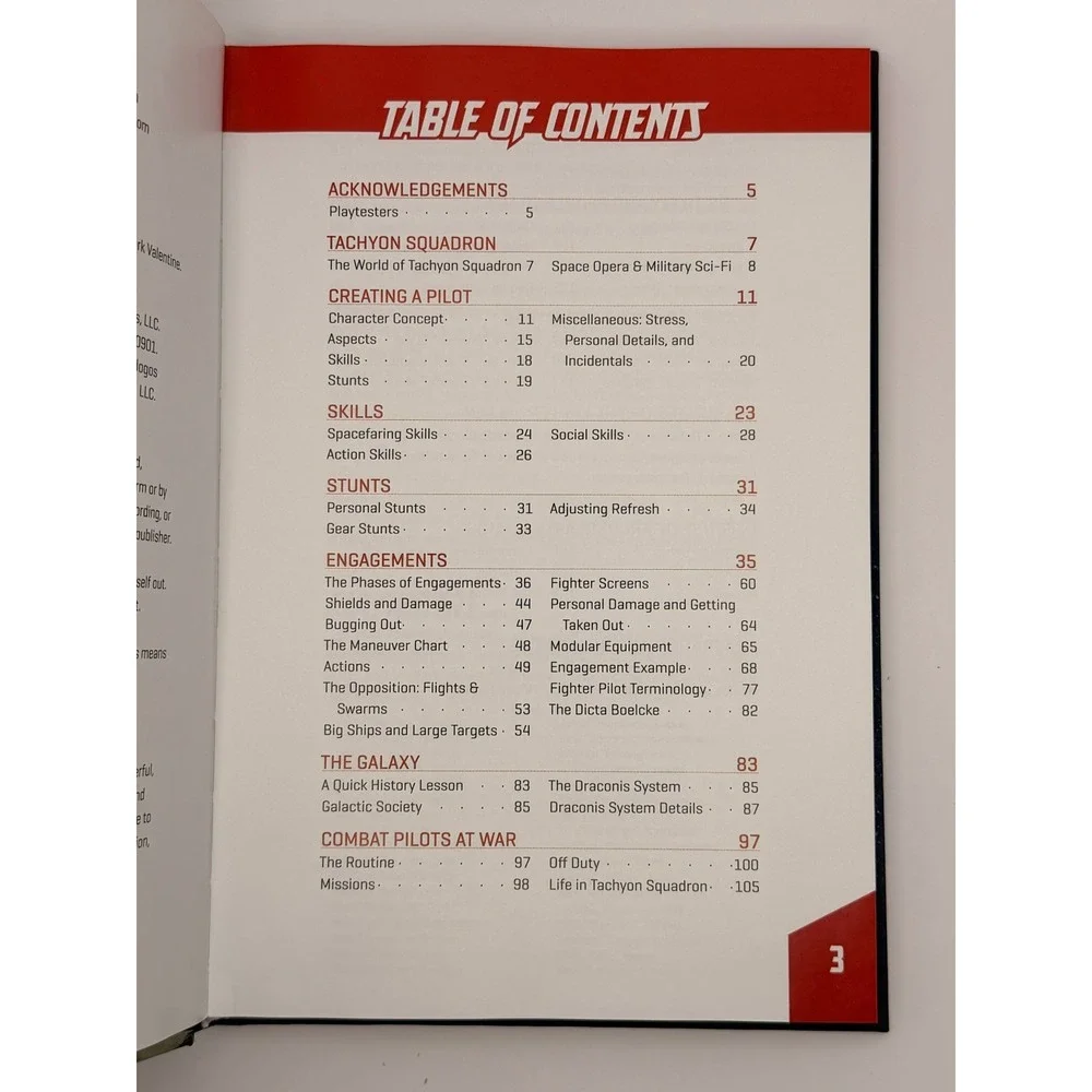 Tachyon Squadron RPG - FATE - Hardcover - New - Evil Hat Productions